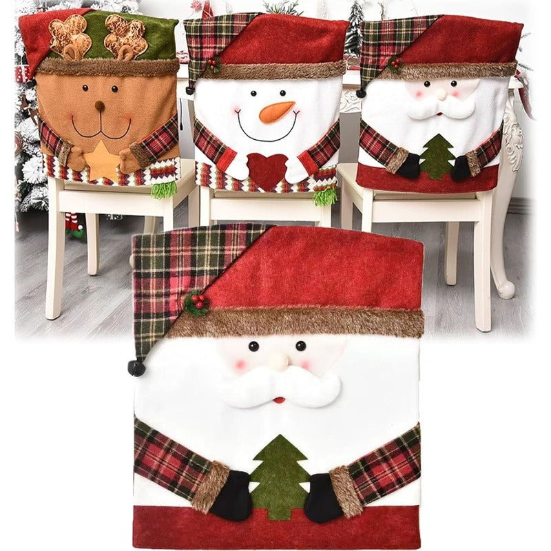 Fun Holiday Santa Chair Covers