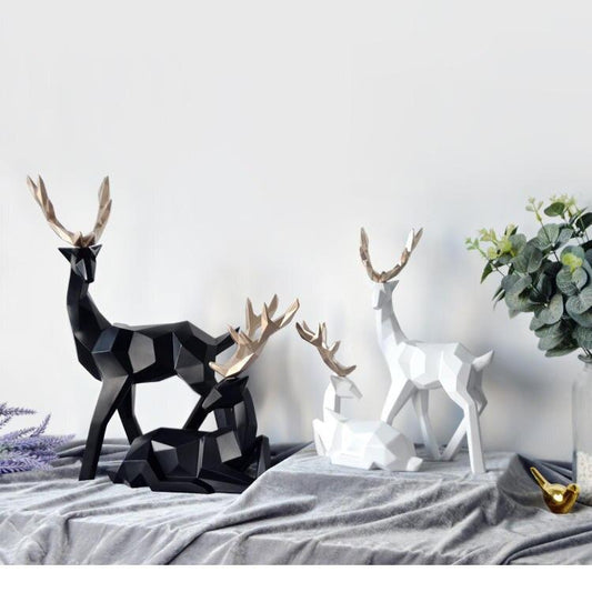 Unique Deer Sculpture Set - Befez