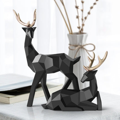 Unique Deer Sculpture Set