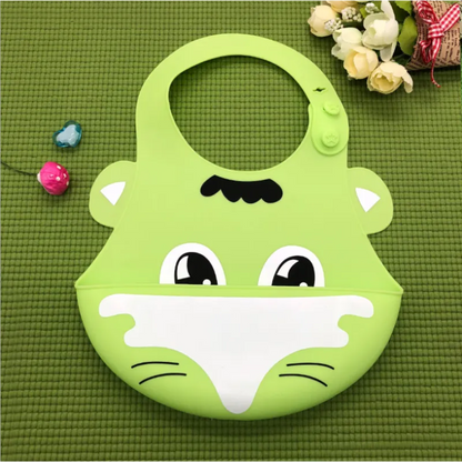 Soft Baby Bibs – Cute Animal Silicone Feeding Bib Set