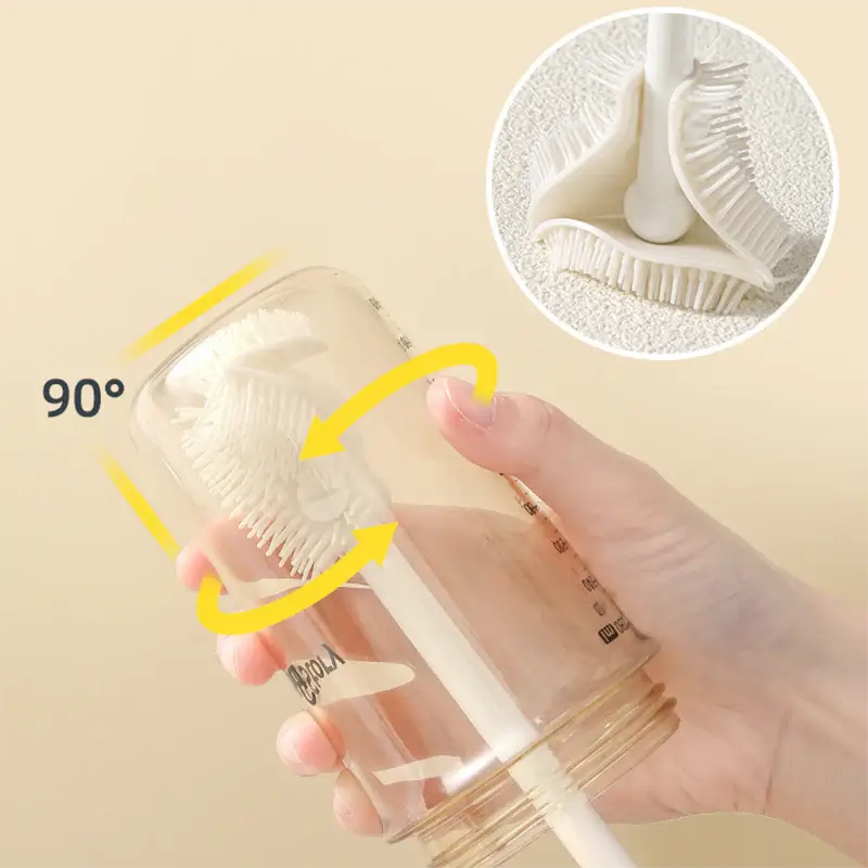 Effective 4-Piece Bottle Cleaning Brush Set