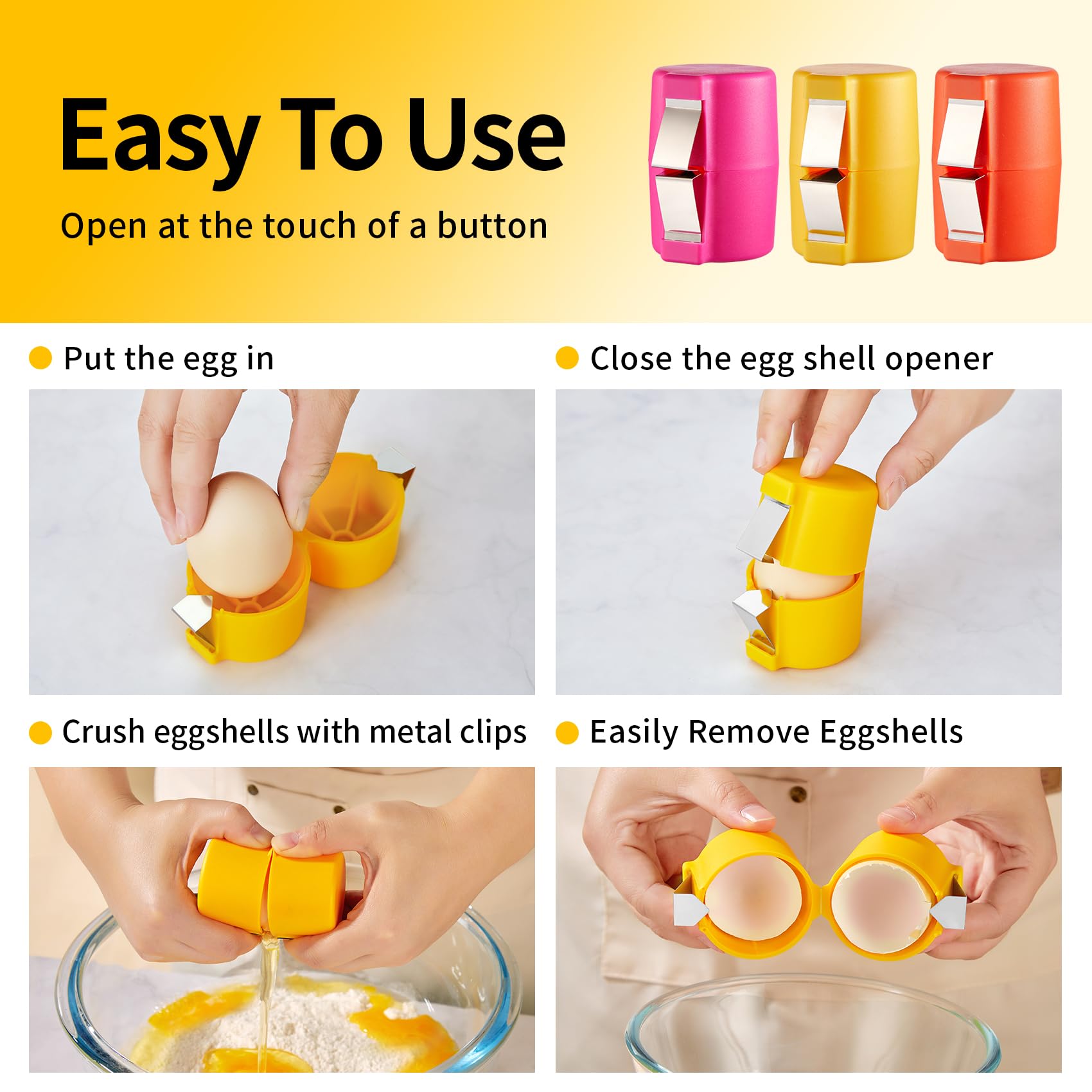 Easy Egg Cracker Tool No Mess Opener - Befez