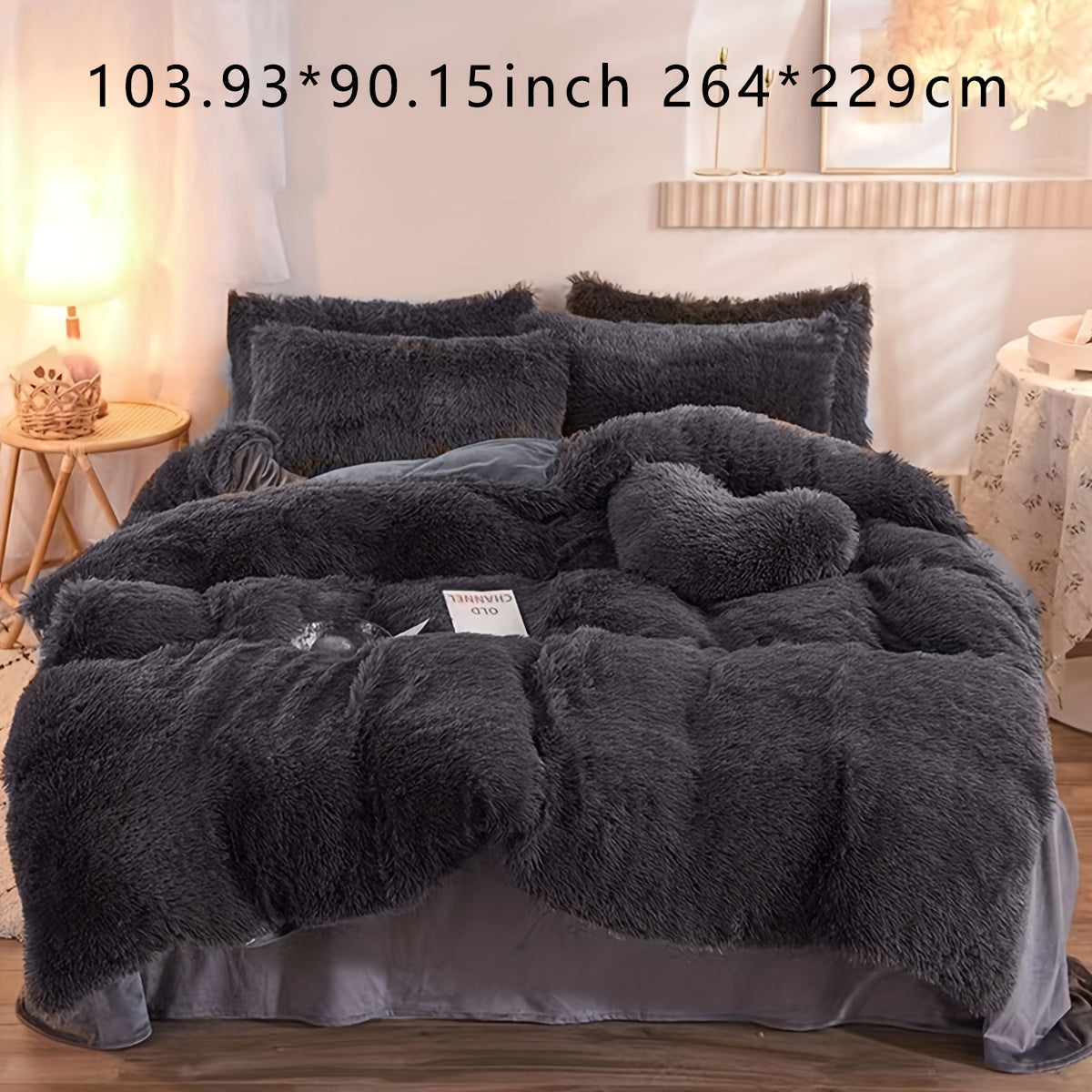 Soft Plush Duvet Cover Set for Cozy Bedding