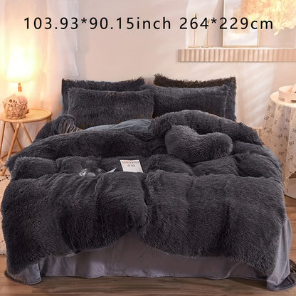 Soft Plush Duvet Cover Set for Cozy Bedding