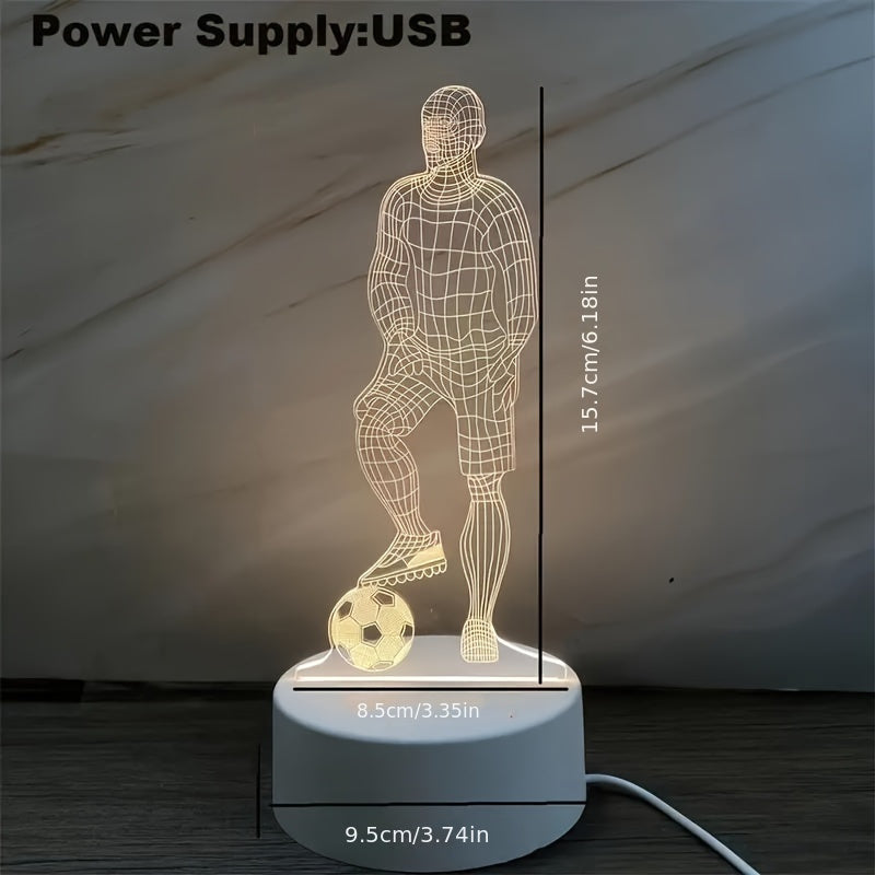 Cool 3D Football LED Night Lamp