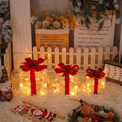 Bright Christmas Gift Boxes Set of 3