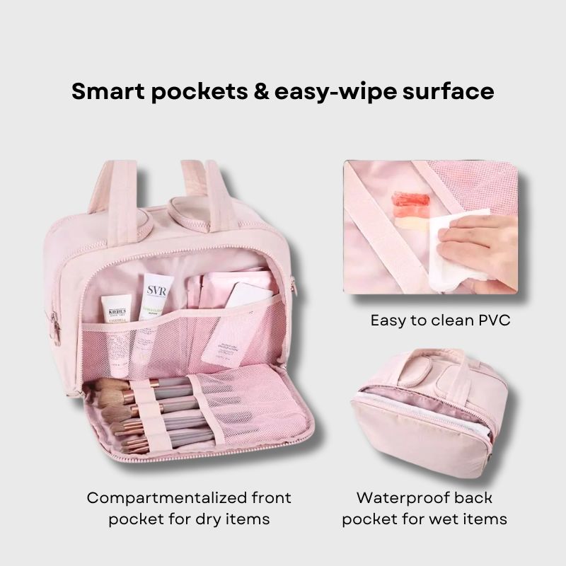 Portable Travel Makeup Organizer Case