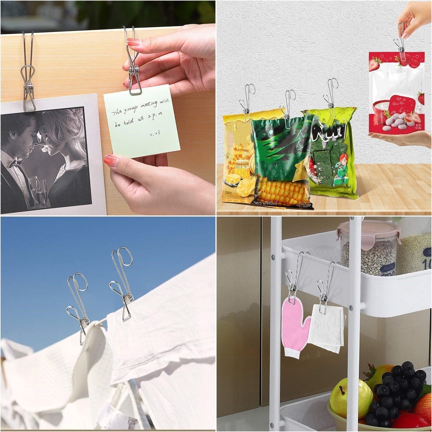Durable Metal Wall Mount Clip with Hook