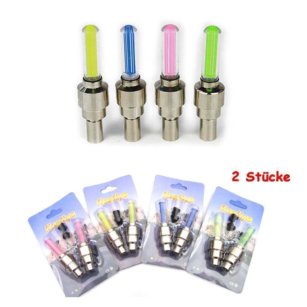 Bright LED Tire Valve Caps (2 Pack)