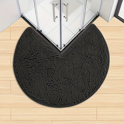 Plush Chenille Bathroom Mat - Soft & Non-Slip