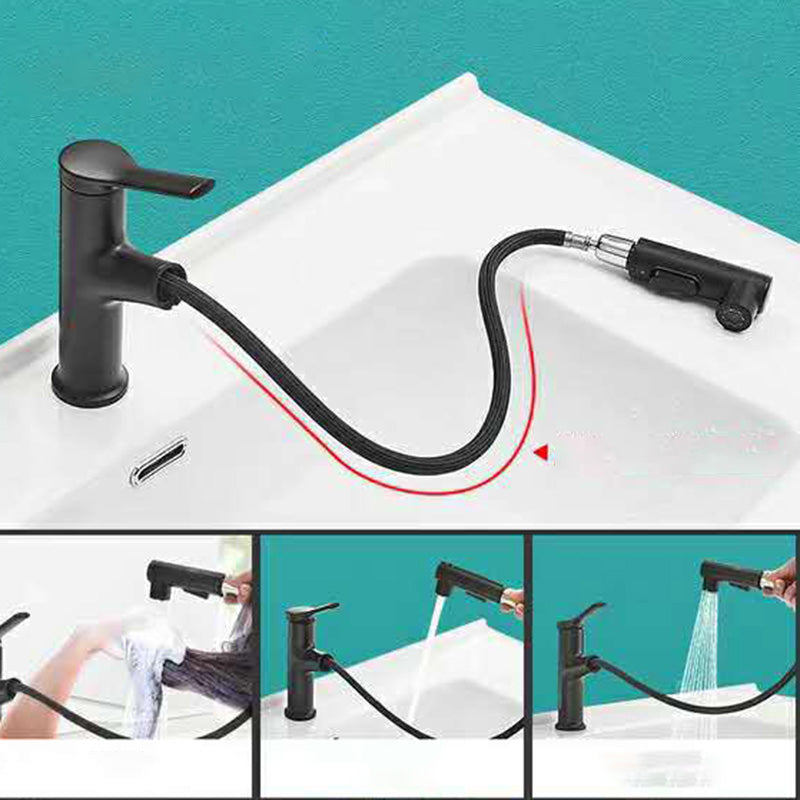 Modern Low Arc Bathroom Sink Faucet