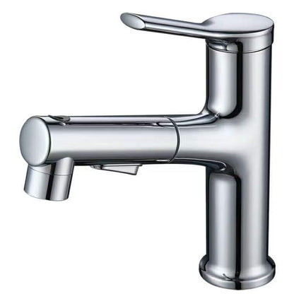 Modern Low Arc Bathroom Sink Faucet