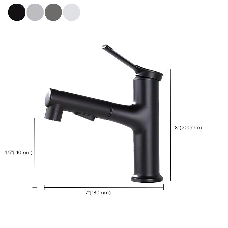 Modern Low Arc Bathroom Sink Faucet