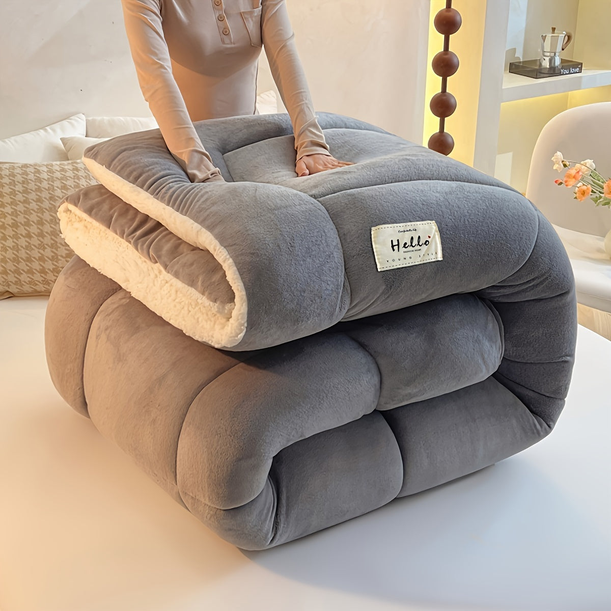 Cozy Cabin Plush Fleece Blanket