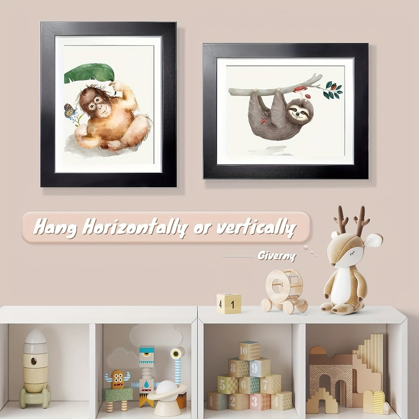 Fun Kids Picture Frame Wooden Border