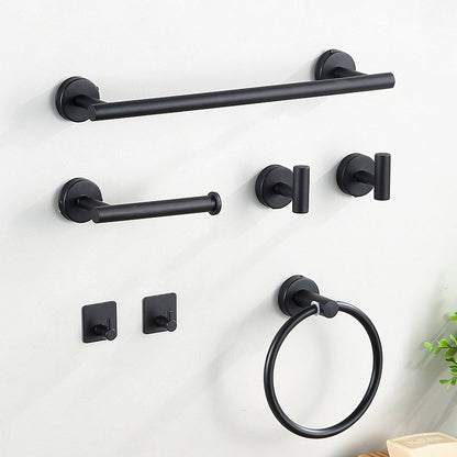 Contemporary Stainless Steel Bath Accessory Set