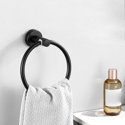 Contemporary Stainless Steel Bath Accessory Set