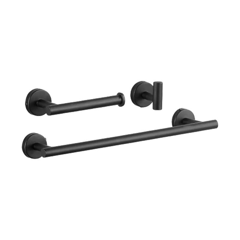 Contemporary Stainless Steel Bath Accessory Set