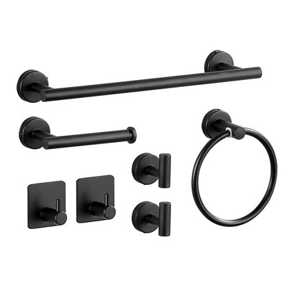 Contemporary Stainless Steel Bath Accessory Set