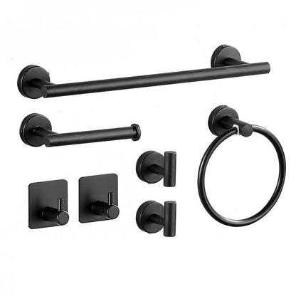 Contemporary Stainless Steel Bath Accessory Set