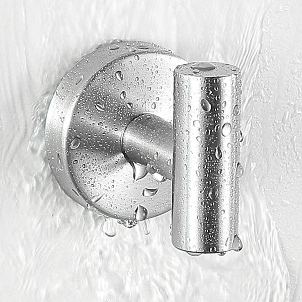 Contemporary Stainless Steel Bath Accessory Set