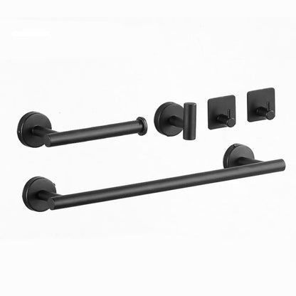 Contemporary Stainless Steel Bath Accessory Set