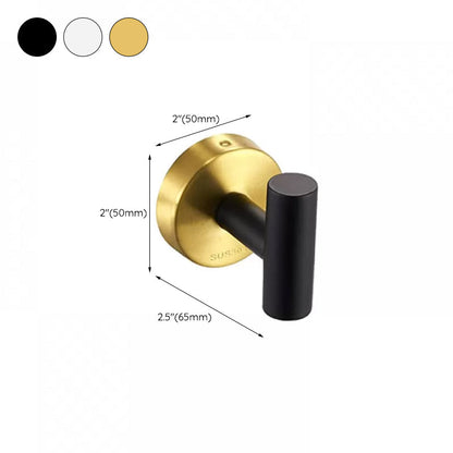 Contemporary Stainless Steel Bath Accessory Set