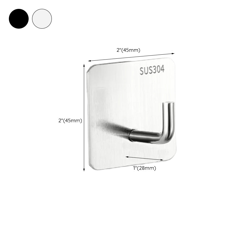 Contemporary Stainless Steel Bath Accessory Set