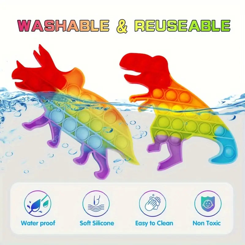 Colorful Dinosaur Fidget Toy For Kids Stress Relief