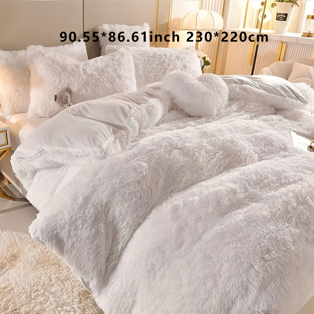 Soft Plush Duvet Cover Set for Cozy Bedding