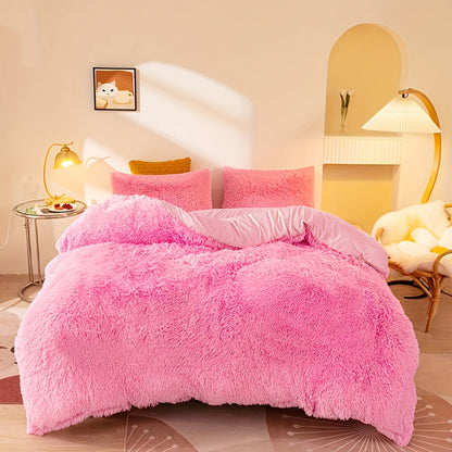 Soft Plush Duvet Cover Set for Cozy Bedding