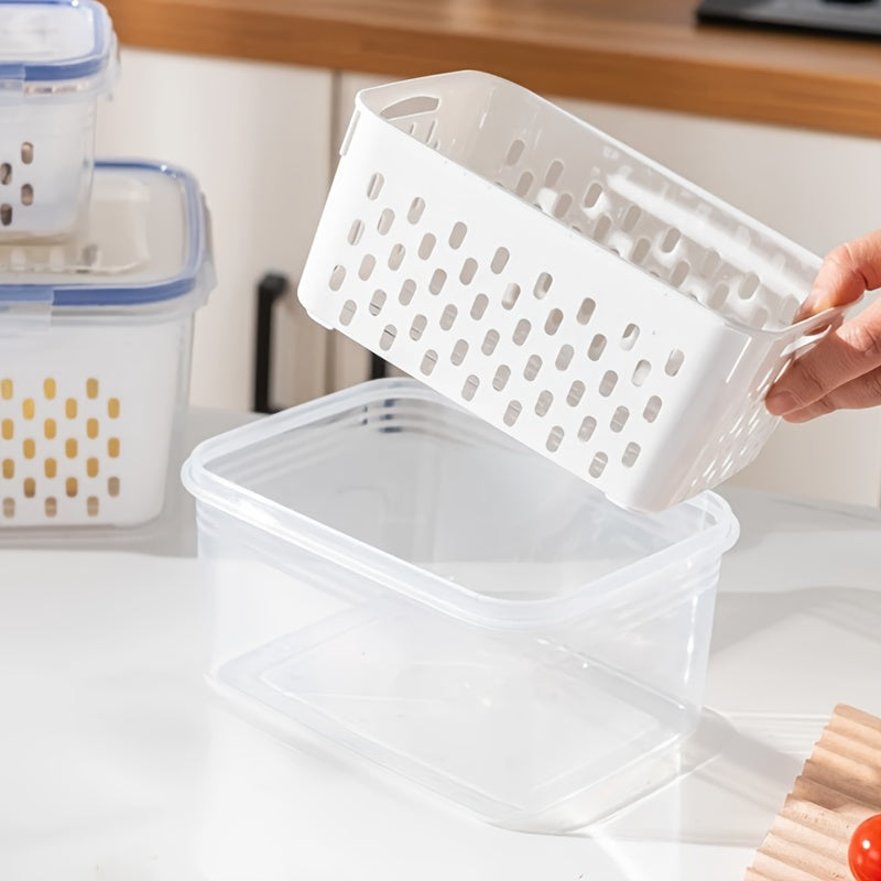 Reusable Plastic Food Containers Set of 4