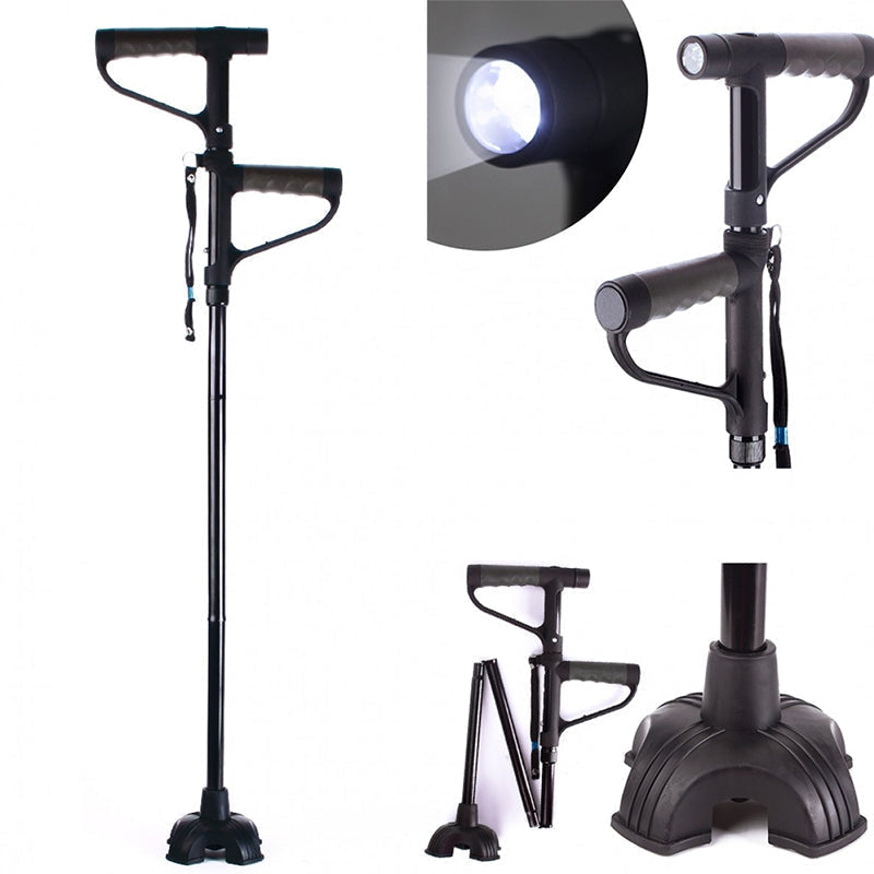 Sturdy Folding Cane with LED Light