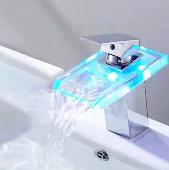 Modern LED Single Handle Bathroom Sink Faucet