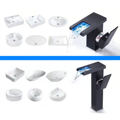 Modern LED Single Handle Bathroom Sink Faucet