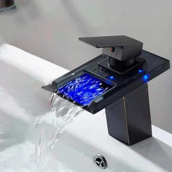 Modern LED Single Handle Bathroom Sink Faucet