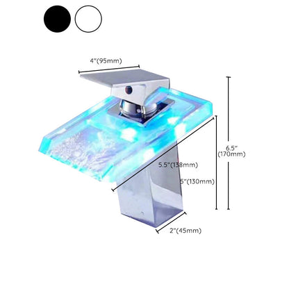 Modern LED Single Handle Bathroom Sink Faucet