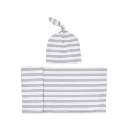 Cozy Baby Swaddle Set with Hat – Gentle Infant Wrap