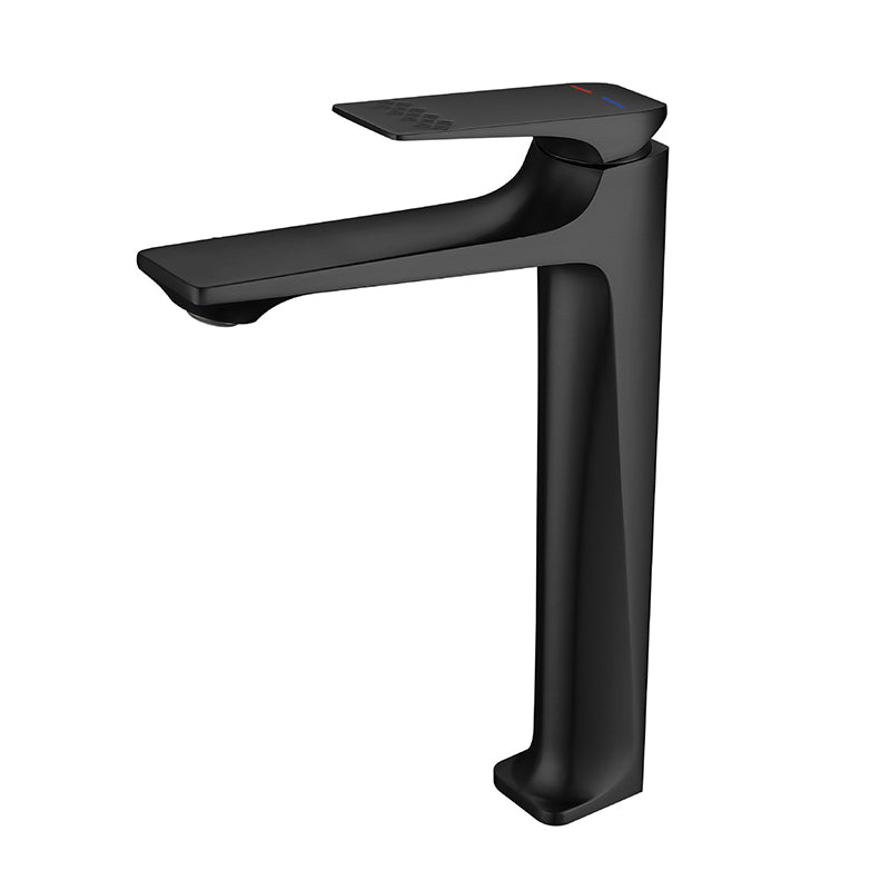 Contemporary Copper Bathroom Sink Faucet with Lever Handle