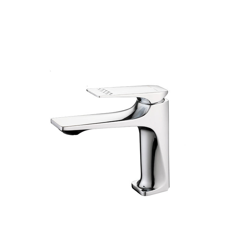 Contemporary Copper Bathroom Sink Faucet with Lever Handle - Befez