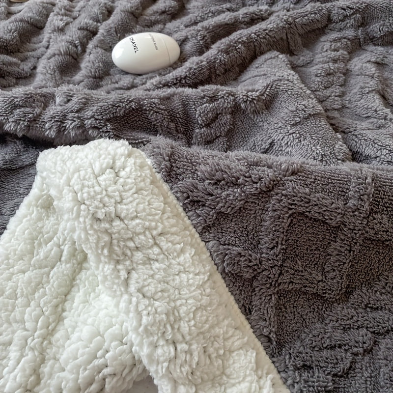 Cozy Double Sided Fleece Throw Blanket