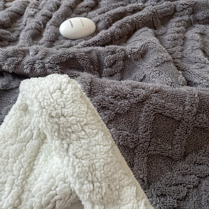 Cozy Double Sided Fleece Throw Blanket