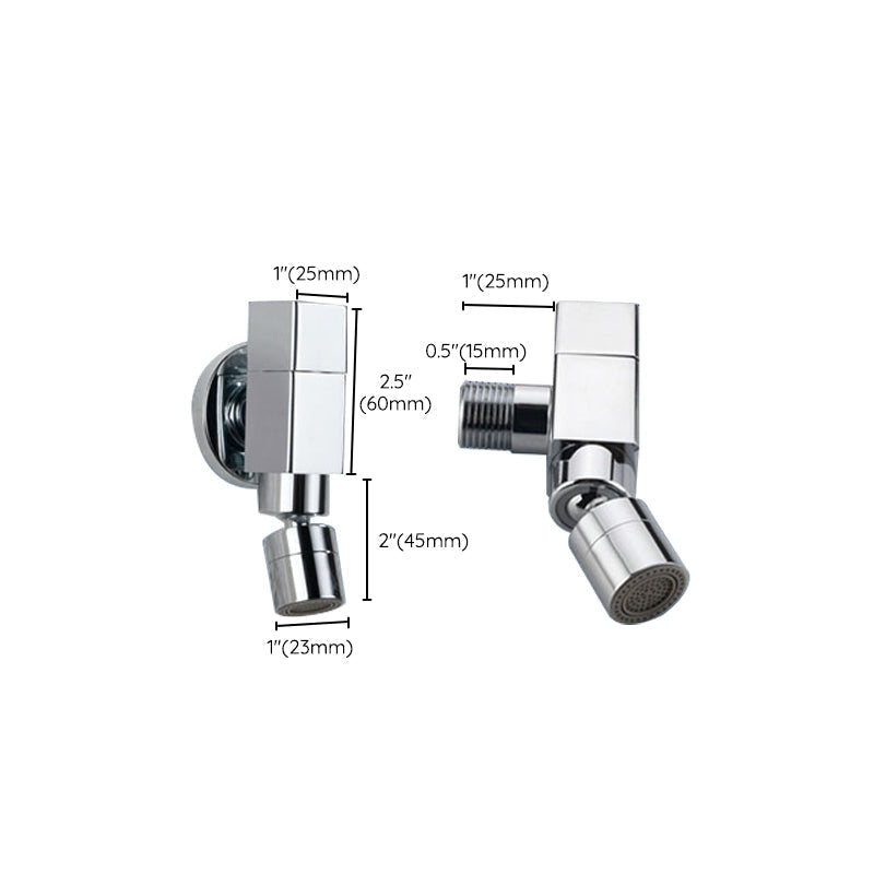 Modern Solid Brass Bathroom Faucet Wall Mount Handle