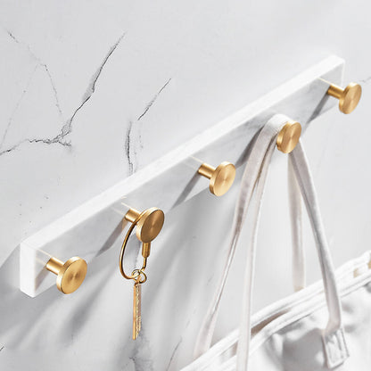 Luxury Gold Bathroom Fixture Set with Marble Accents