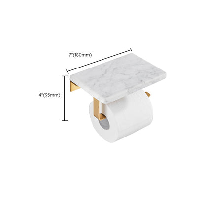 Luxury Gold Bathroom Fixture Set with Marble Accents
