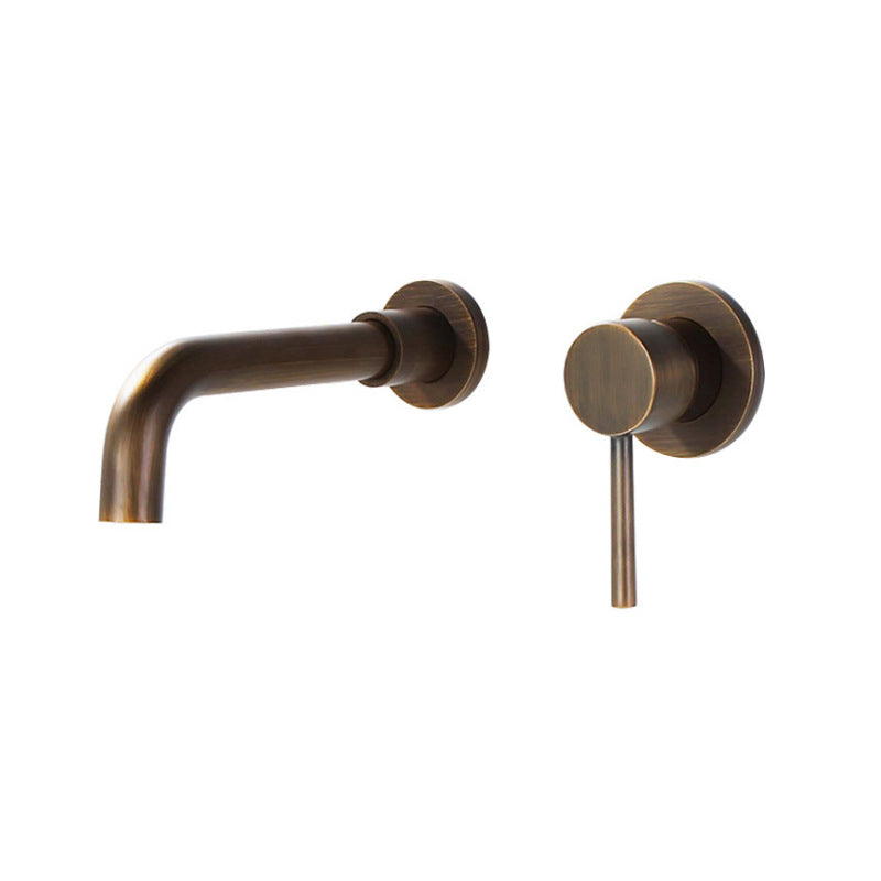 Commercial Wall Mount Bathroom Sink Faucet 2 Handle