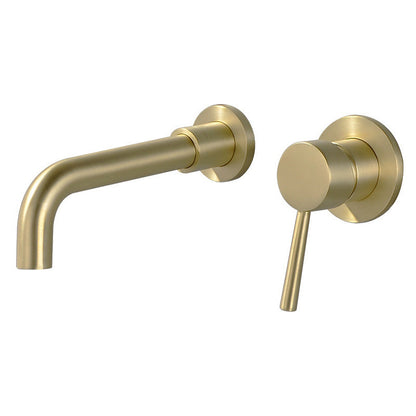 Commercial Wall Mount Bathroom Sink Faucet 2 Handle
