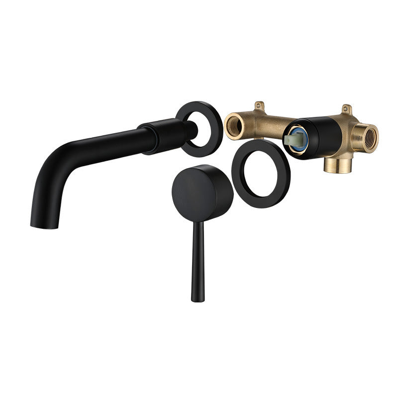 Commercial Wall Mount Bathroom Sink Faucet 2 Handle