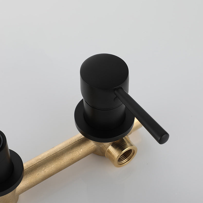 Commercial Wall Mount Bathroom Sink Faucet 2 Handle