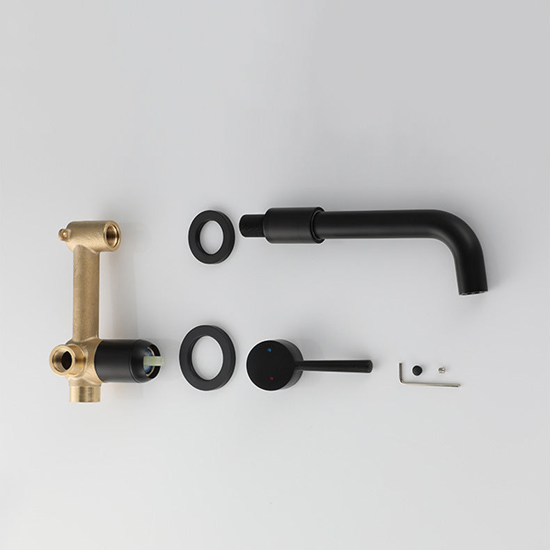 Commercial Wall Mount Bathroom Sink Faucet 2 Handle